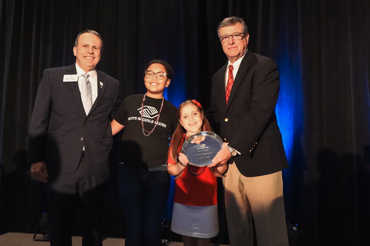 Hall of Fame inductees with Boys & Girls Clubs youth